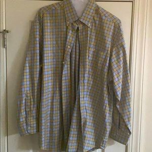 Peter Millar Long Sleeve Button Front Shirt XL